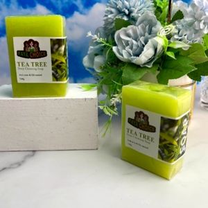 140g bar for skin, brightening soap for radiance, and glowing (Tea Tree ) 1 soap